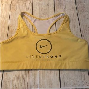 NIKE LIVESTRONG YELLOW SPORTS BRA